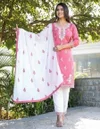 Bs 151 Rayon Cotton Top With Bottom Dupatta Collection